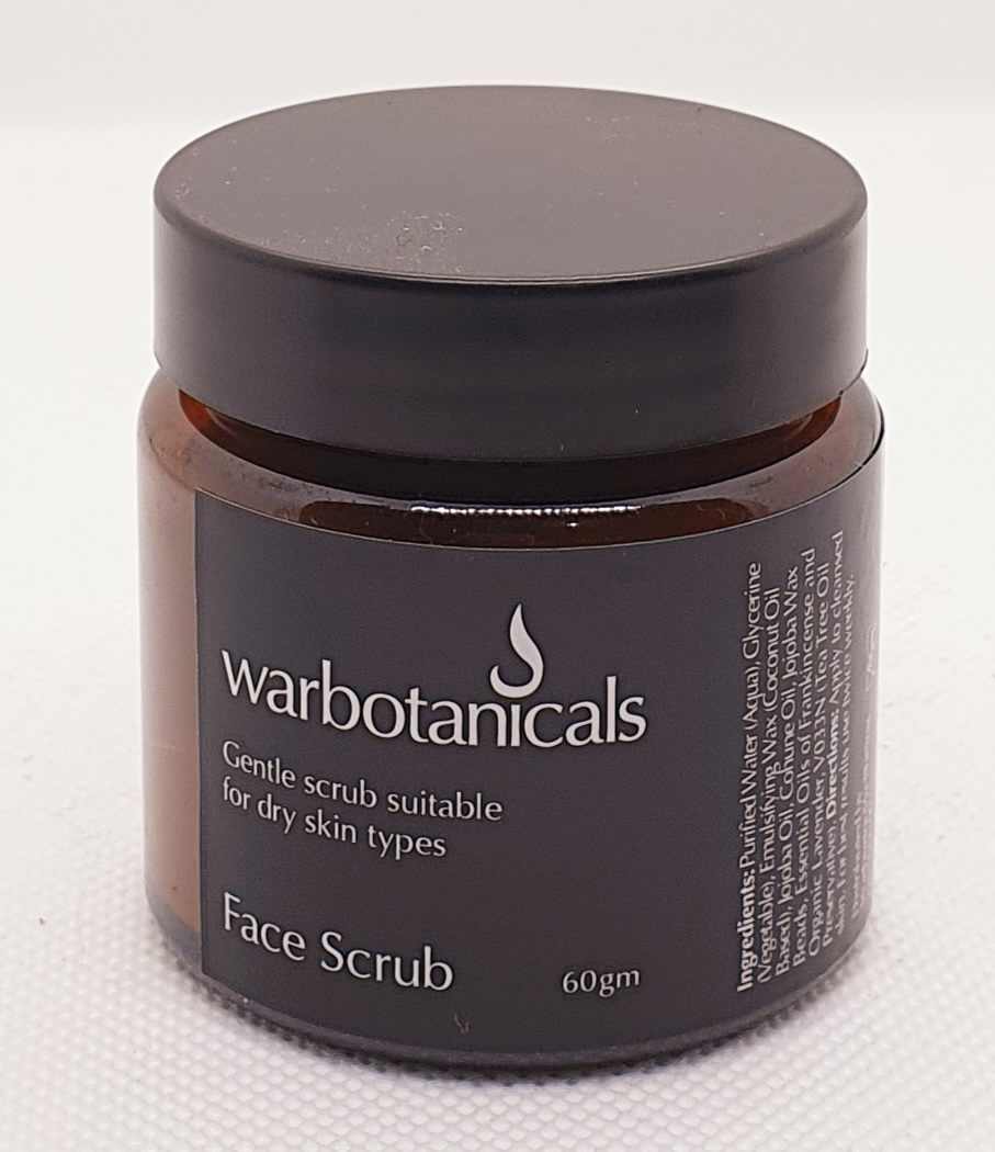 Face Scrub Dry Skin 60gm Warbotanicals AU